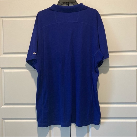 Carhartt Blue Relaxed Fit Short Sleeve 1/4 Button Polo Size XL - Picture 6 of 6